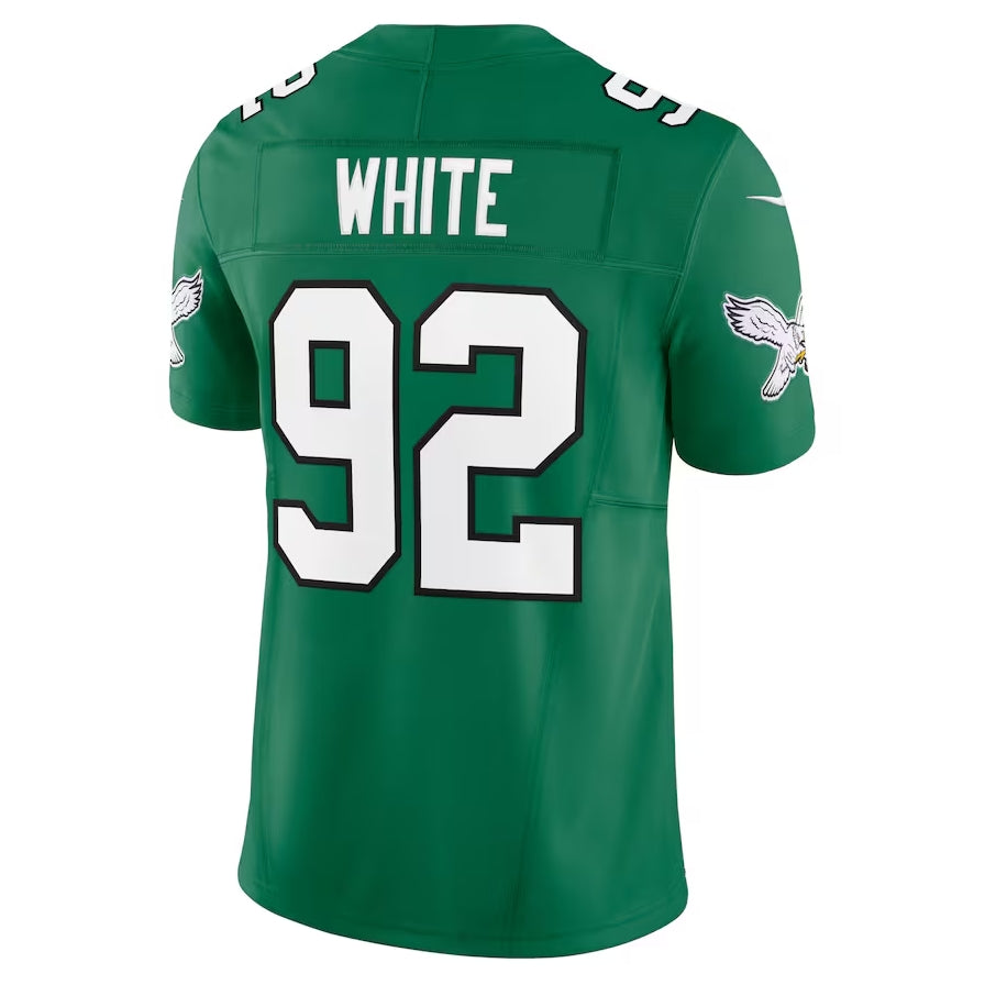 P.Eagles #92 Reggie White Alternate Vapor F.U.S.E. Limited Jersey - Kelly Green American Football Jerseys - Main View