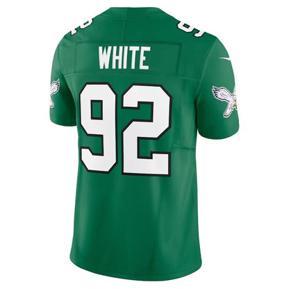 P.Eagles #92 Reggie White Alternate Vapor F.U.S.E. Limited Jersey - Kelly Green American Football Jerseys - Main View