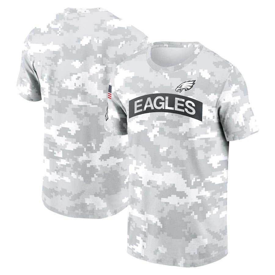 P.Eagles 2024 Salute To Service Club Pullover T-Shirt Birthday and Christmas gifts Stitched American Football Jerseys - Main View