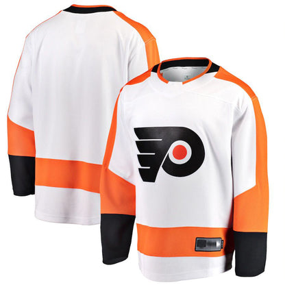 P.Flyers Fanatics Branded Breakaway Away Jersey White Stitched American Hockey Jerseys - Main View