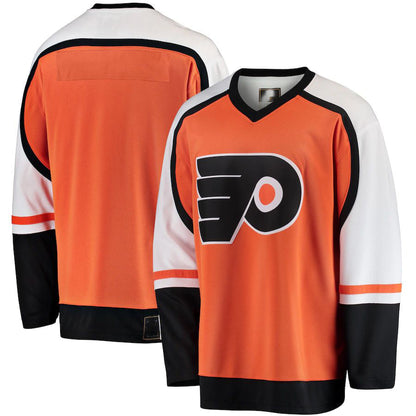P.Flyers Fanatics Branded Premier Breakaway Heritage Blank Jersey Orange Stitched American Hockey Jerseys - Main View
