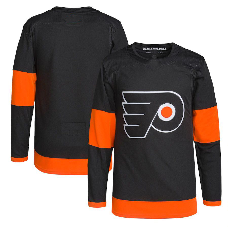 P.Flyers Alternate Primegreen Authentic Pro Jersey Black Stitched American Hockey Jerseys - Main View