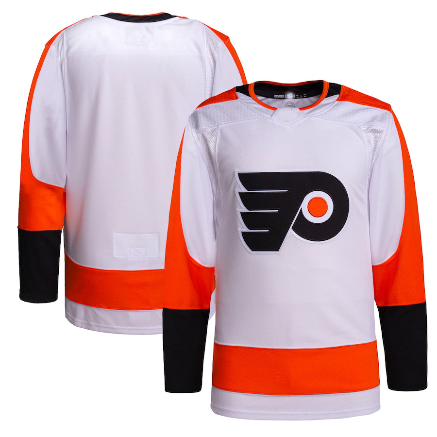 P.Flyers Away Authentic Pro Jersey White Stitched American Hockey Jerseys - Main View