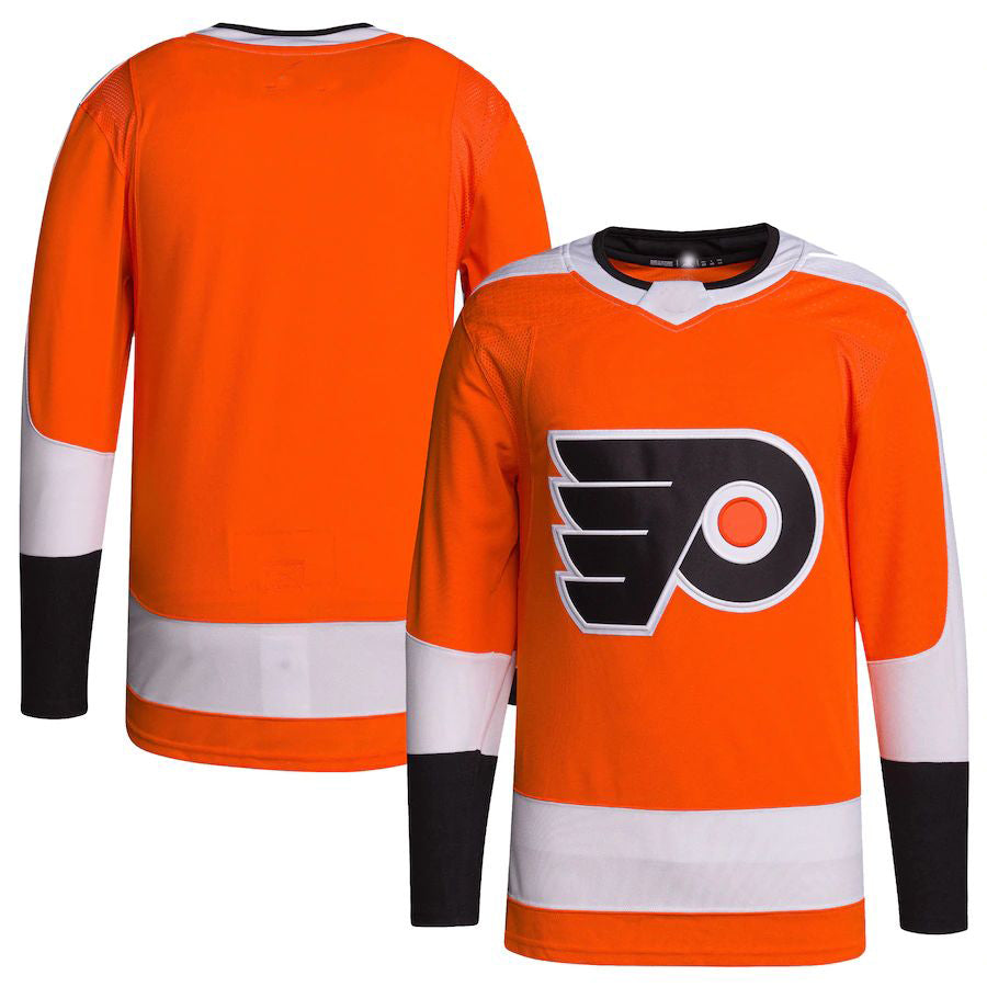 P.Flyers Home Primegreen Authentic Pro Blank Jersey Orange Stitched American Hockey Jerseys - Main View