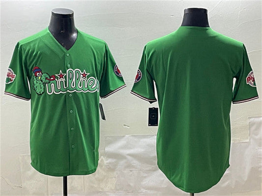 Philadelphia Phillies Blank Green Phanatic Limited Stitched Baseball Jersey - Main View