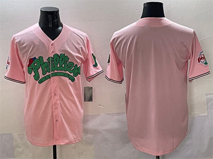Philadelphia Phillies Blank Pink Phanatic Limited Stitched Baseball Jersey - Main View