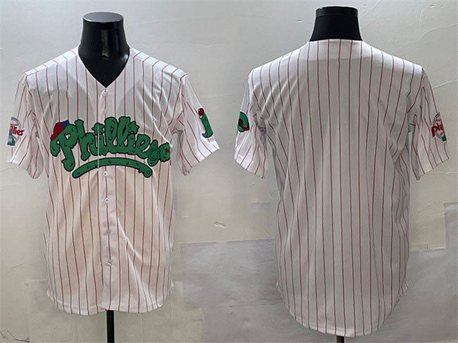 Philadelphia Phillies Blank White Phanatic Limited Stitched Baseball Jersey - Main View