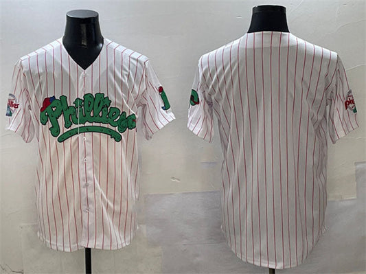 Philadelphia Phillies Blank White Phanatic Limited Stitched Baseball Jersey - Main View