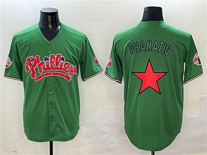 Philadelphia Phillies Green Phanatic Limited Stitched Baseball Jersey - Main View