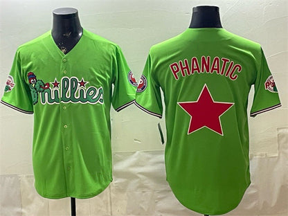 Philadelphia Phillies Light Green Phanatic Limited Stitched Baseball Jersey - Main View