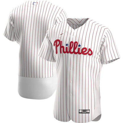 Philadelphia Phillies Jerseys White Home Authentic Team Jersey Baseball Jerseys - Main View