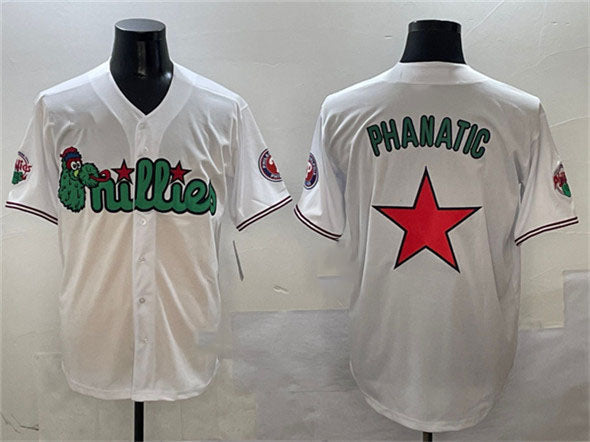 Philadelphia Phillies White Phanatic Limited Stitched Baseball Jersey - Main View