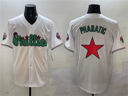 Philadelphia Phillies White Phanatic Limited Stitched Baseball Jersey - Main View