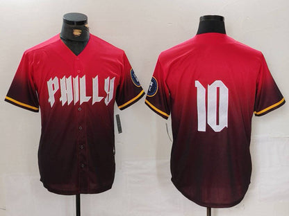 Philadelphia Phillies #10 JT Realmuto Red 2024 City Connect Limited Stitched Baseball Jersey - Main View