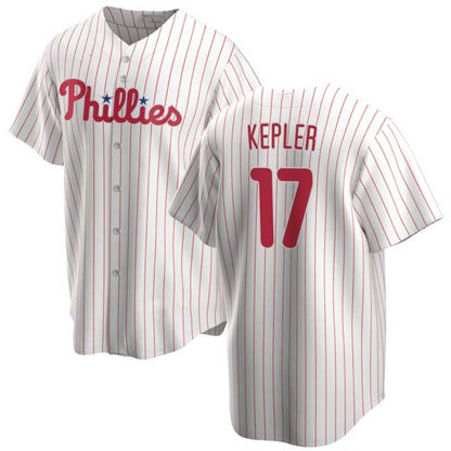 Philadelphia Phillies #17 Max Kepler White 2024 Cool Base Stitched Baseball Jersey - Main View