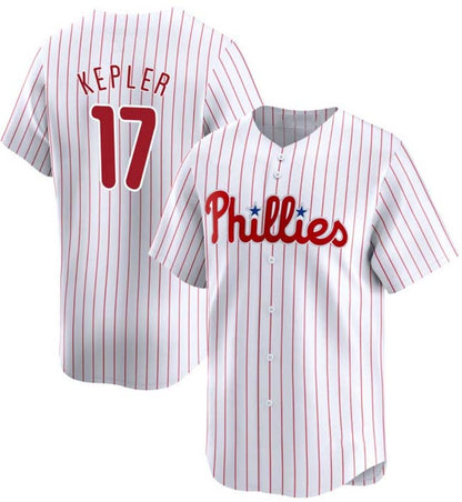 Philadelphia Phillies #17 Max Kepler White 2024 Home Limited Stitched Baseball Jersey - Main View