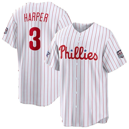 Philadelphia Phillies #3 Bryce Harper 2026 All-Star Game White Replica Baseball Jersey - Main View