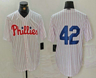 Philadelphia Phillies #42 Jackie Robinson White Cool Base Stitched Baseball Jerseys - Main View
