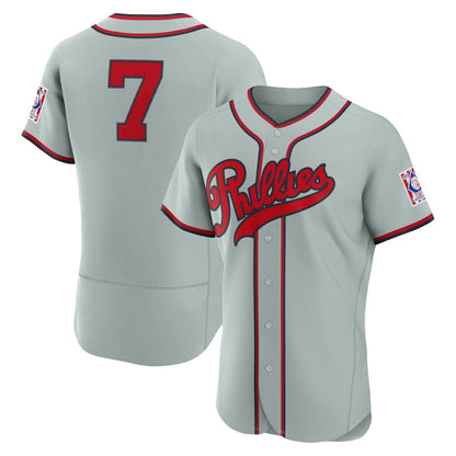Philadelphia Phillies #7 Trea Turner Gray 2026 Field of Dreams Authentic Baseball Jersey - Main View