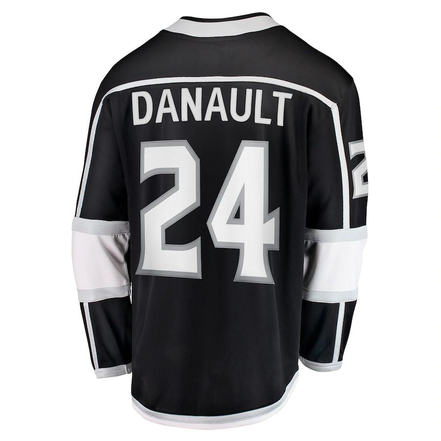LA.Kings #24 Phillip Danault Fanatics Branded Home Breakaway Player Jersey  Black Stitched American Hockey Jerseys - Main View