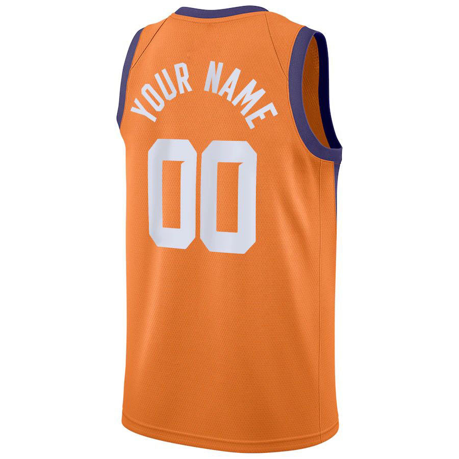 Custom P.Suns Jordan Brand Swingman Custom Jersey Statement Edition  Orange Stitched Basketball Jersey - Main View