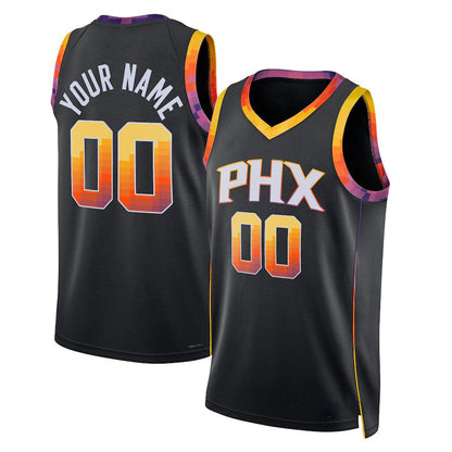 Custom P.Suns Jordan Brand Unisex 2022-23 Swingman Custom Jersey Statement Edition  Black Stitched Basketball Jersey - Main View