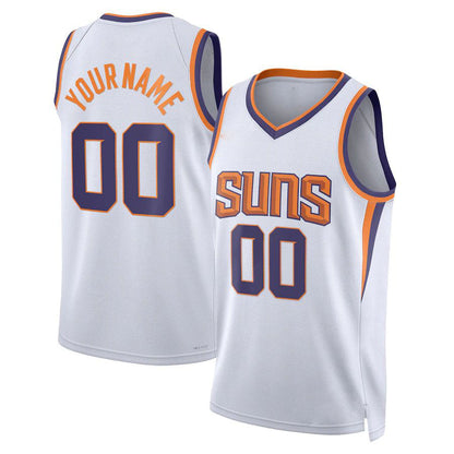 Custom P.Suns Unisex 2022-23 Swingman Custom Jersey White  Association Edition Stitched Basketball Jersey - Main View