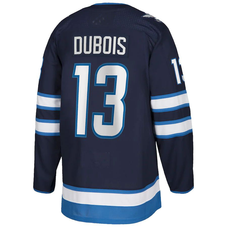 W.Jets #13 Pierre-Luc Dubois Home Authentic Player Jersey Navy Stitched American Hockey Jerseys - Main View