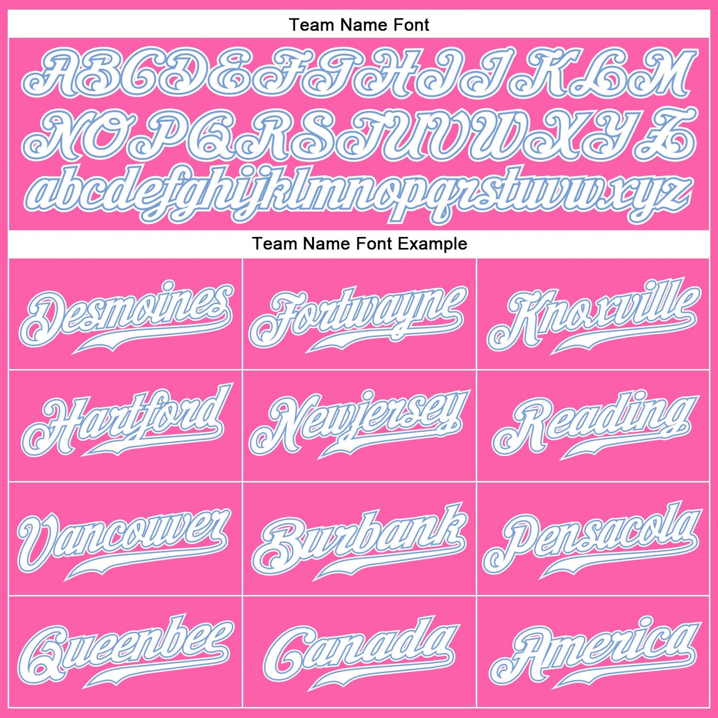Custom Pink White-Light Blue Authentic Baseball Jersey view 4