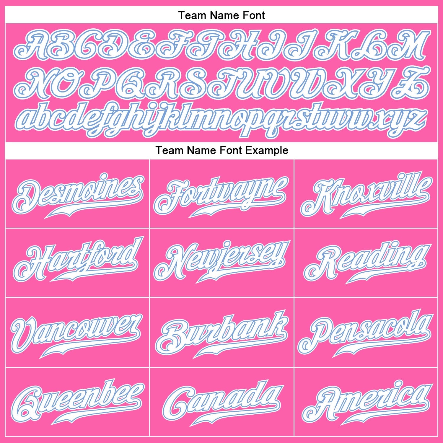 Custom Pink White-Light Blue Authentic Baseball Jersey view 4