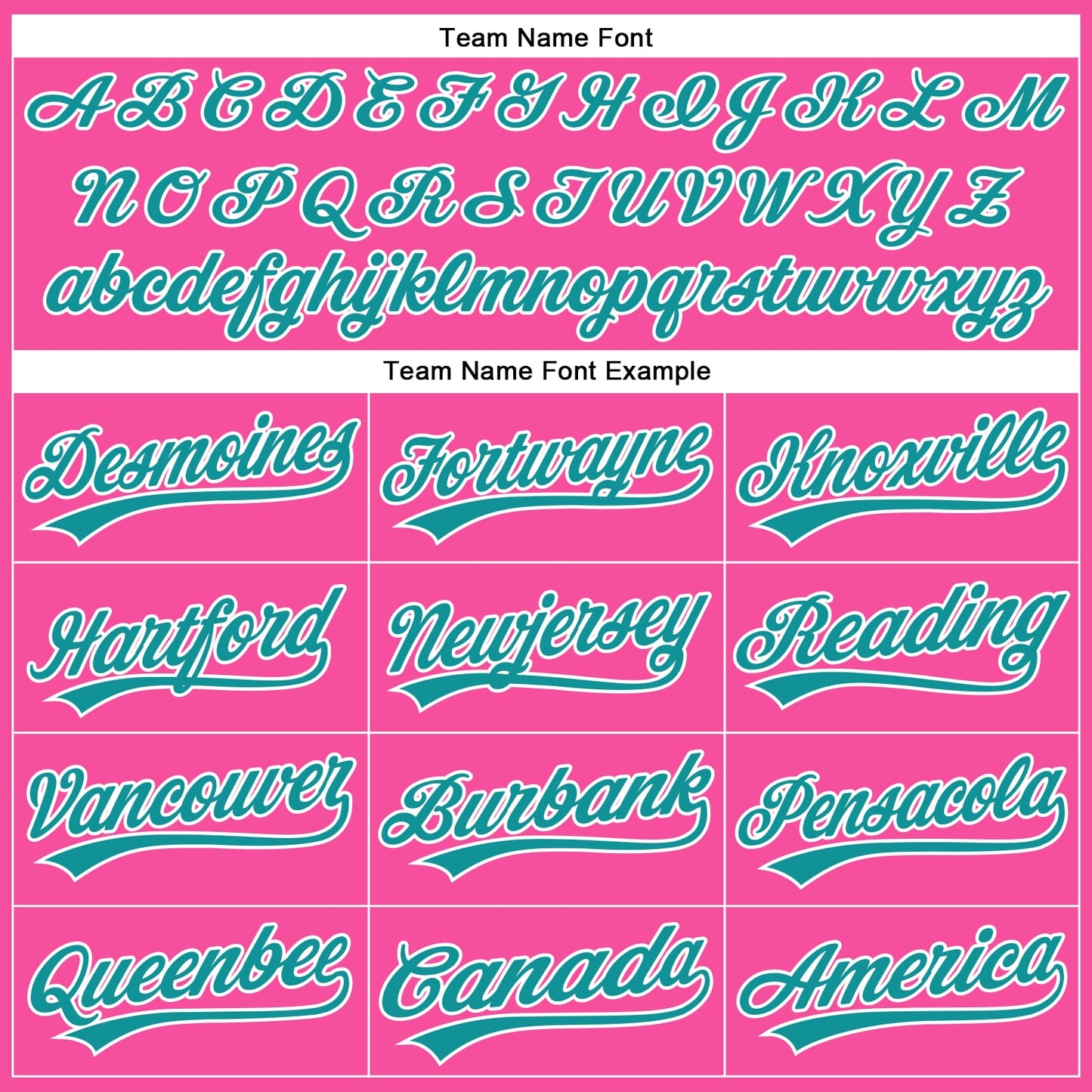 Custom Pink White Pinstripe Teal Authentic Baseball Jersey view 4