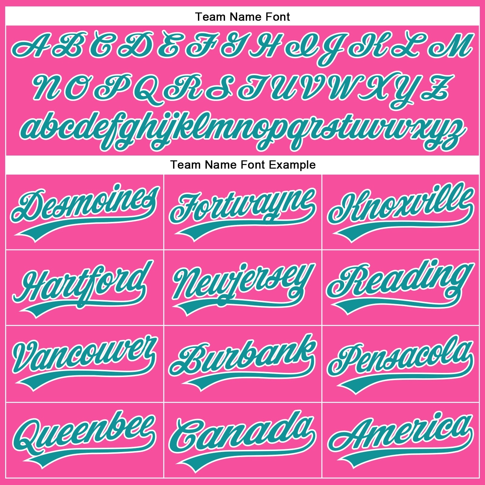 Custom Pink White Pinstripe Teal Authentic Baseball Jersey view 4