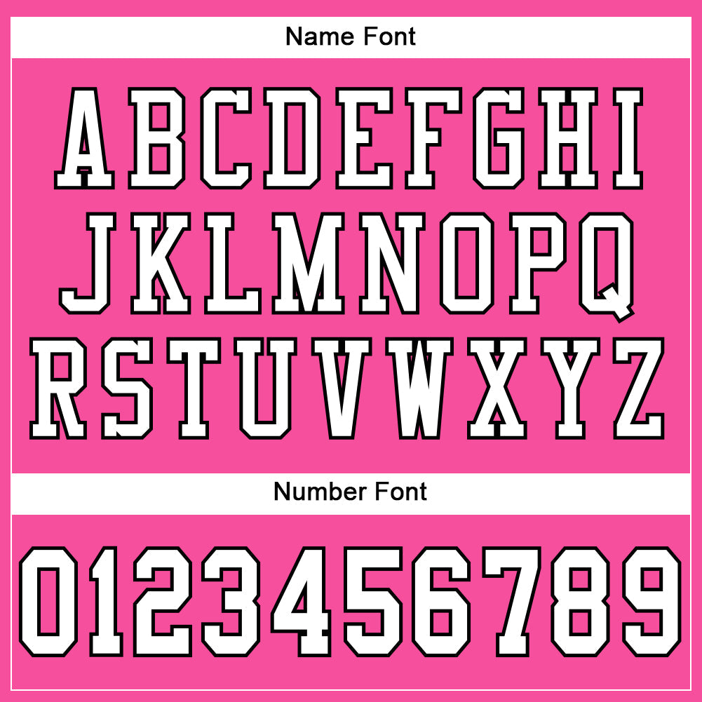 Custom Pink White-Black Mesh Authentic Football Jersey view 4