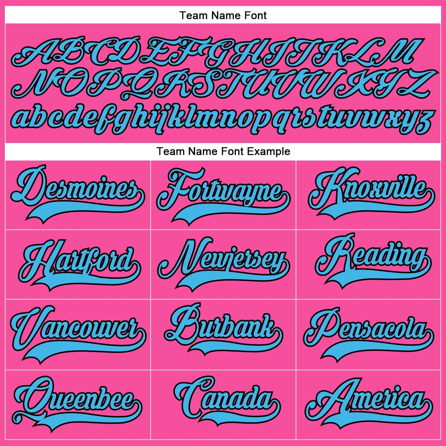 Custom Pink Sky Blue-Black Hockey Lace Neck Jersey view 4