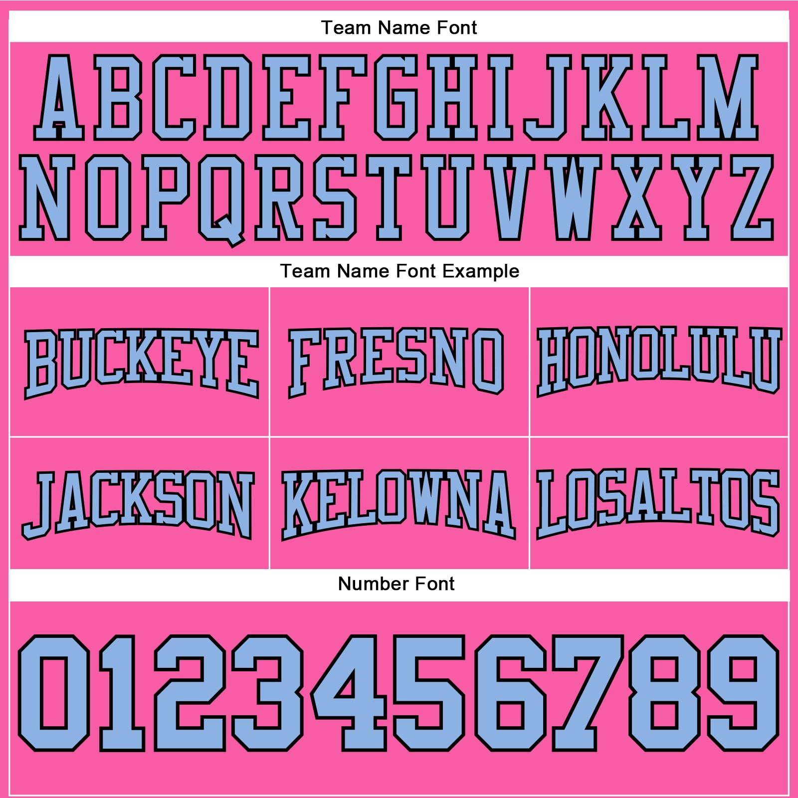 Custom Stitched Pink Light Blue-Black Football Pullover Sweatshirt Hoodie view 3