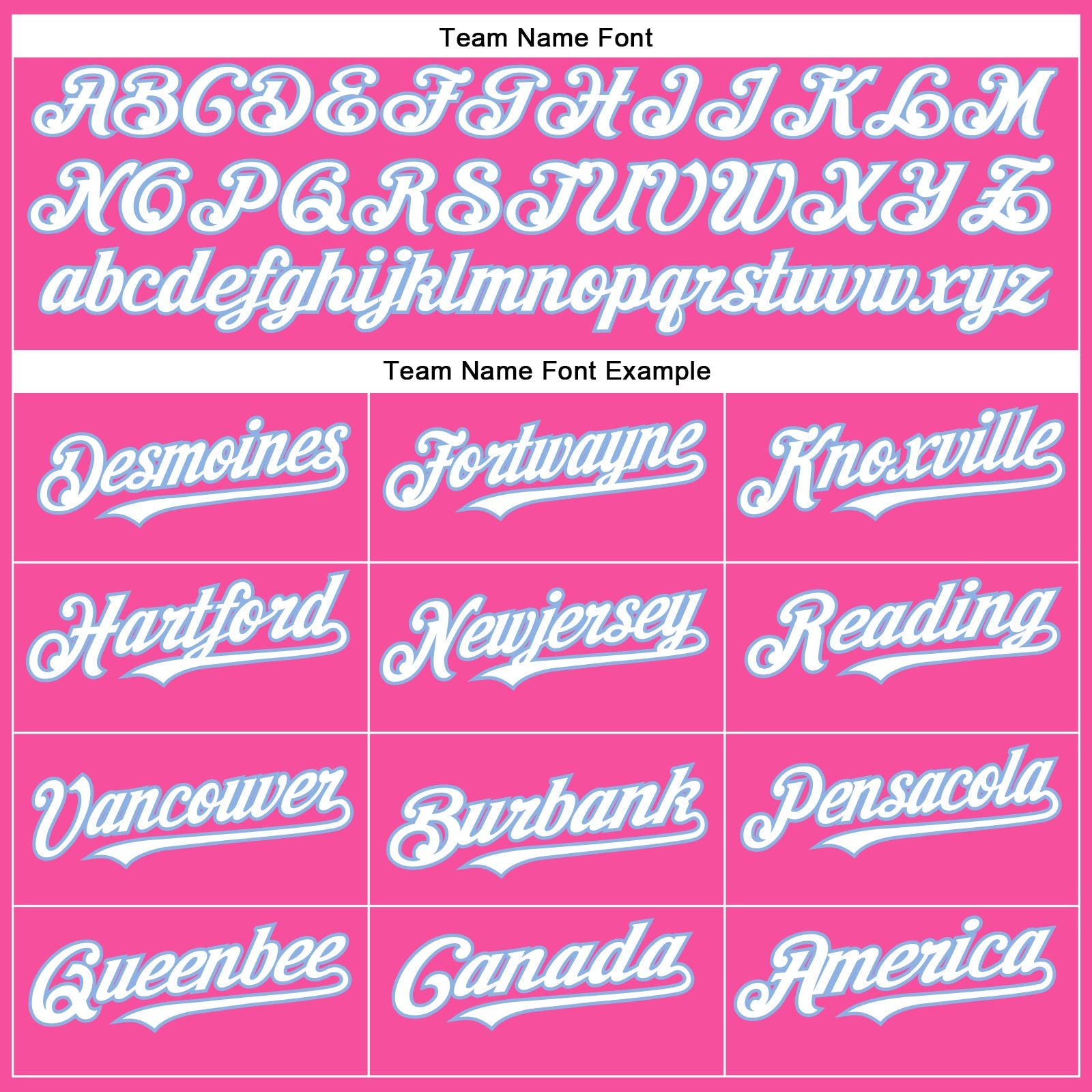 Custom Pink White-Light Blue Authentic Baseball Jersey view 4