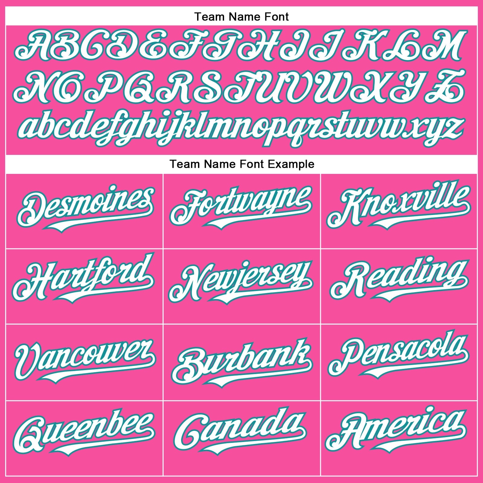 Custom Pink White-Teal Authentic Baseball Jersey view 4