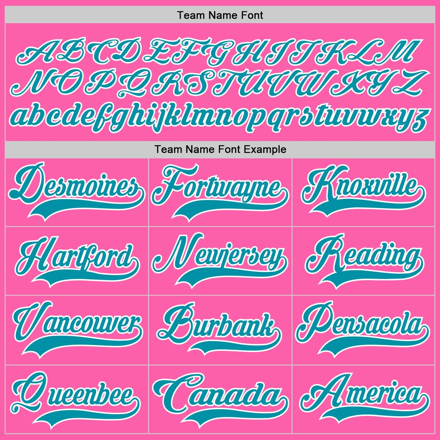 Custom Pink Teal-White Hockey Jersey view 4