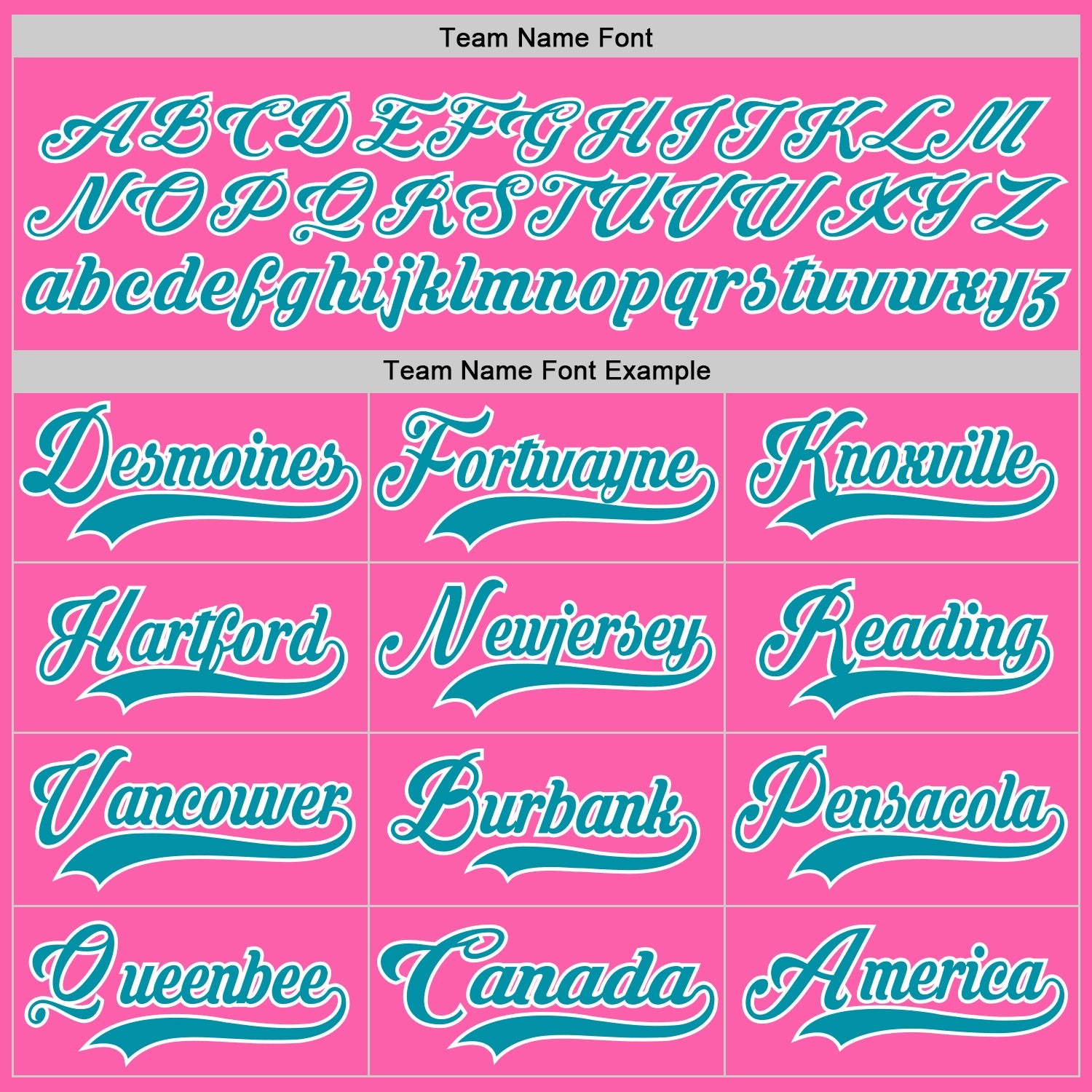 Custom Pink Teal-White Hockey Jersey view 4