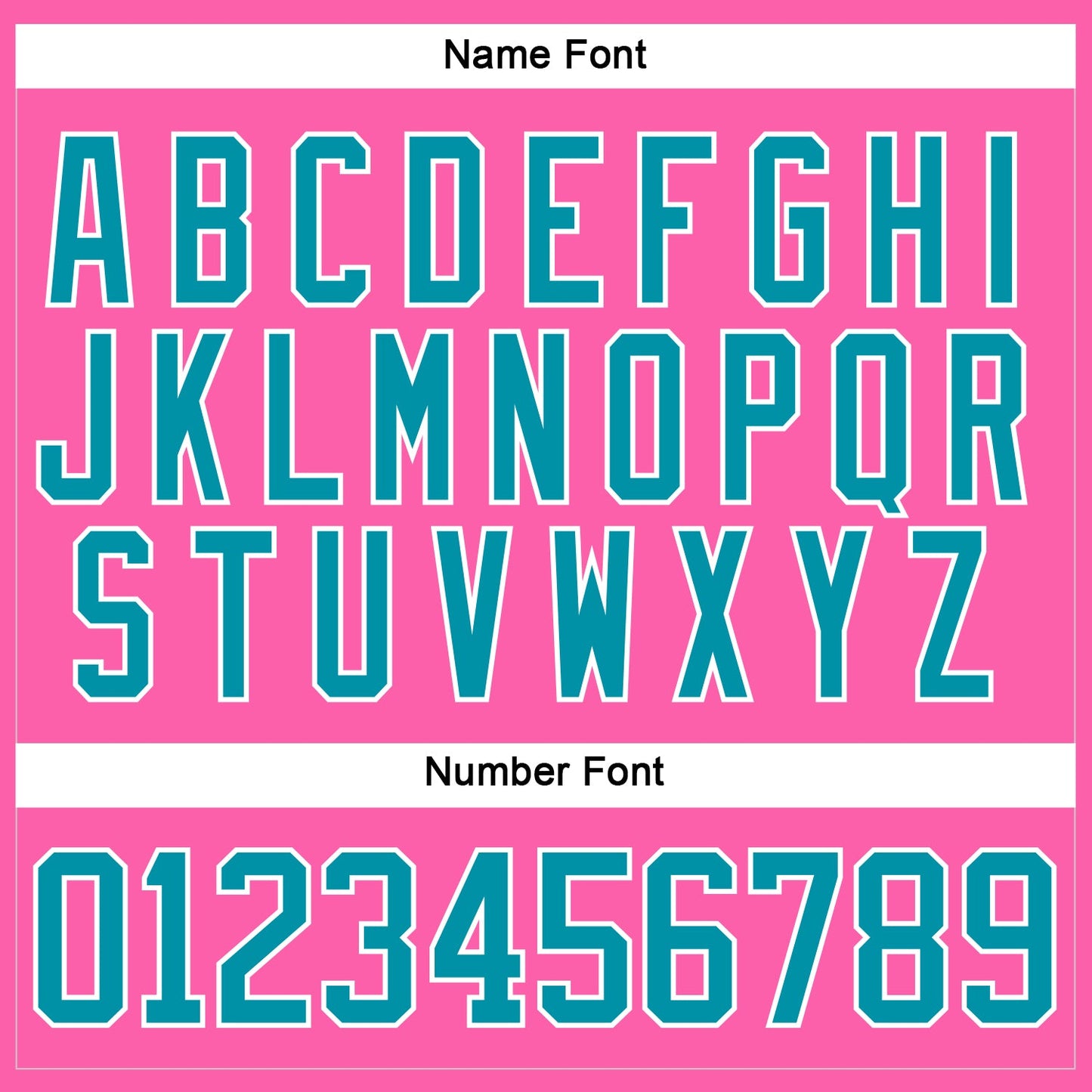 Custom Pink Teal-White Hockey Jersey view 5