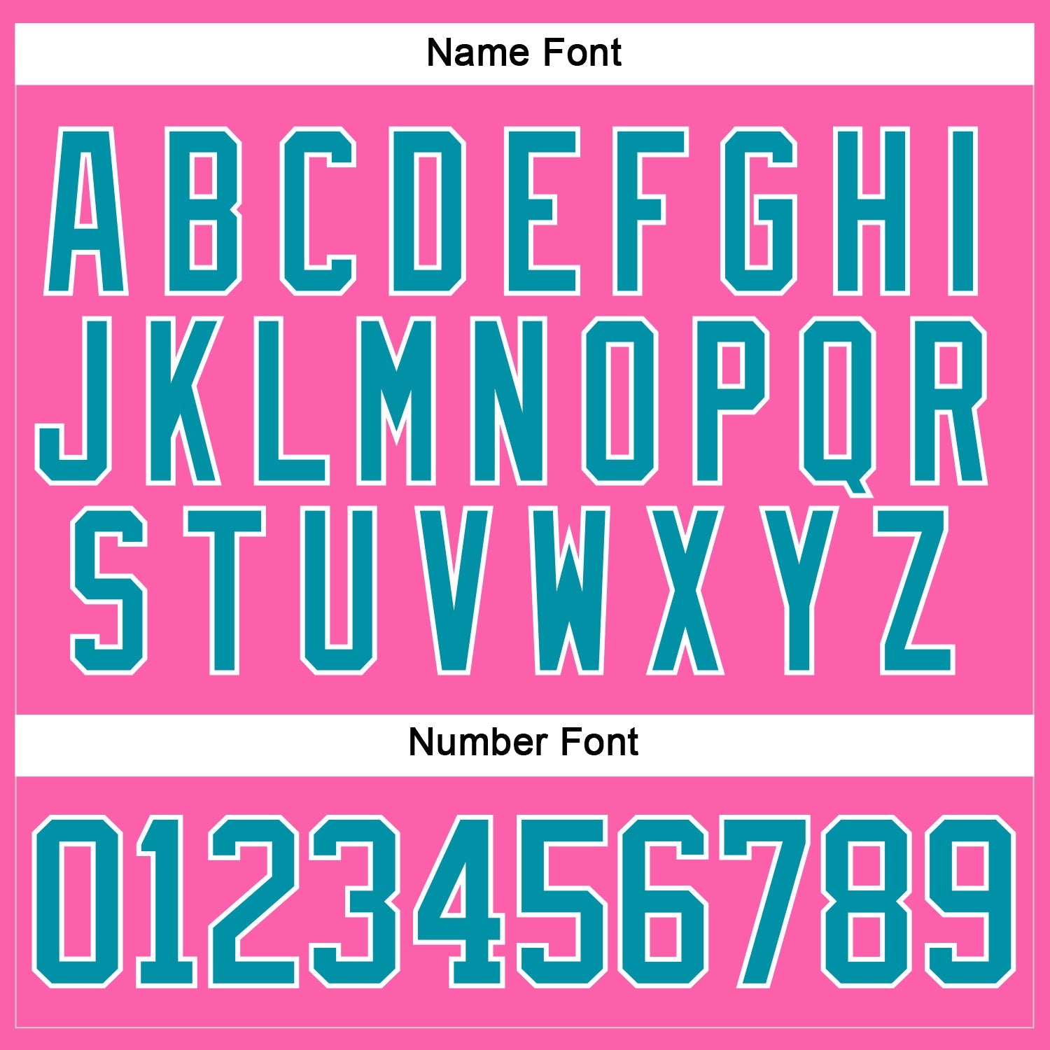 Custom Pink Teal-White Hockey Jersey view 5