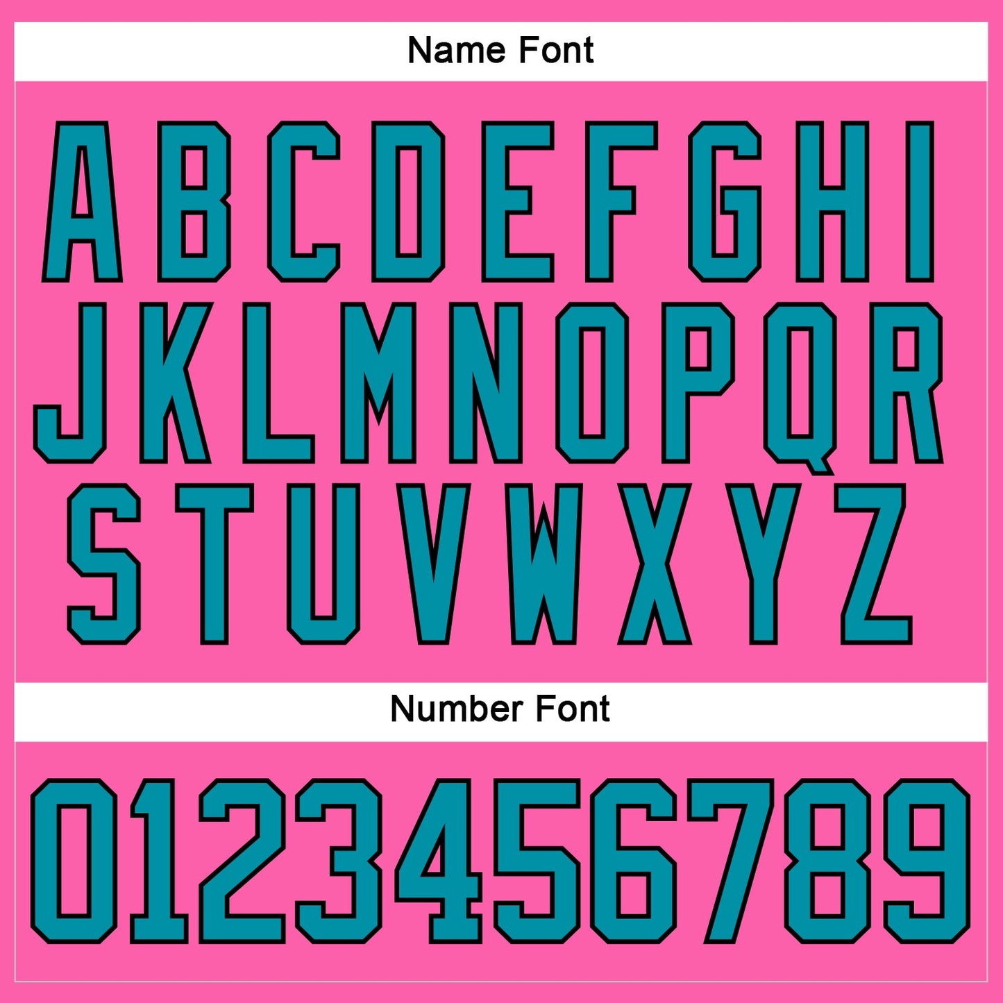 Custom Pink Teal-Black Hockey Jersey view 5