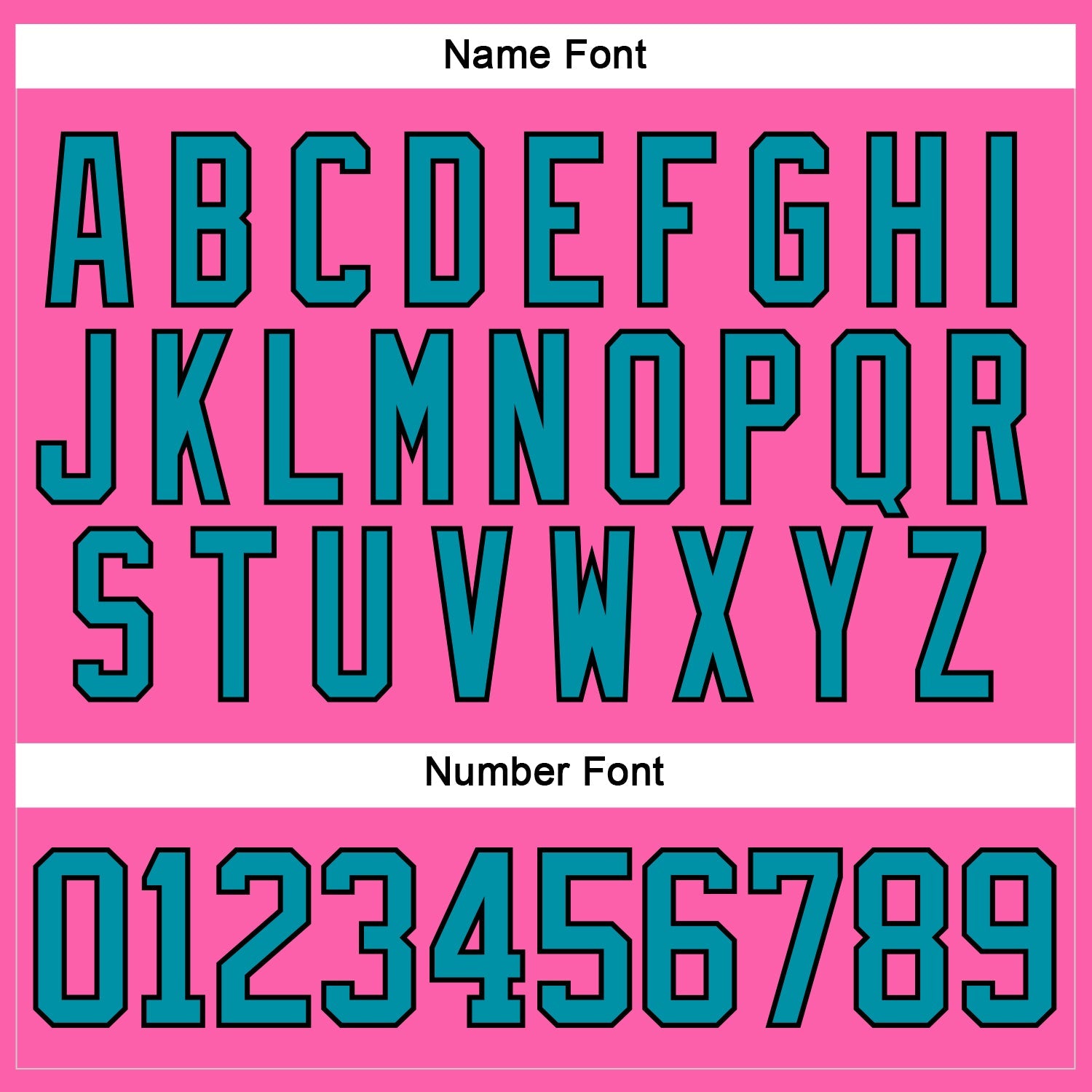 Custom Pink Teal-Black Hockey Jersey view 5