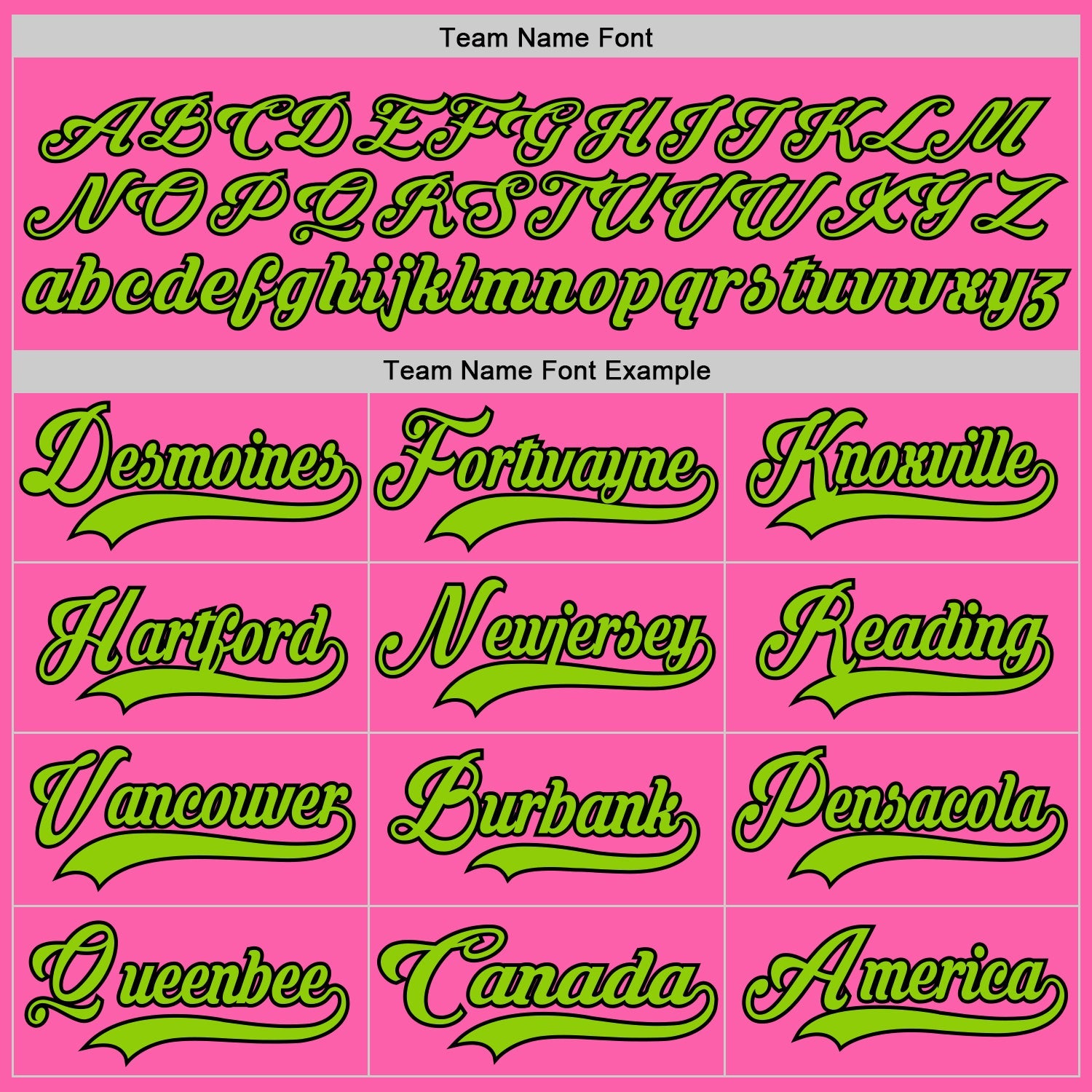 Custom Pink Neon Green-Black Hockey Jersey view 4