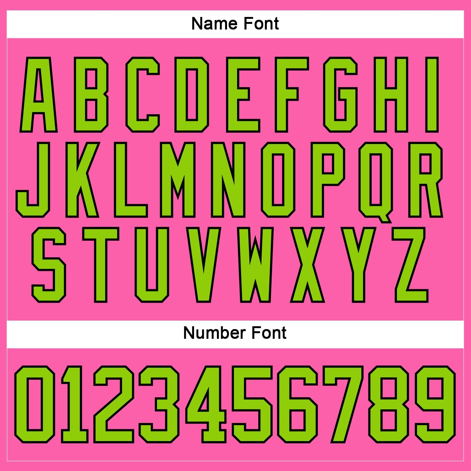 Custom Pink Neon Green-Black Hockey Jersey view 5