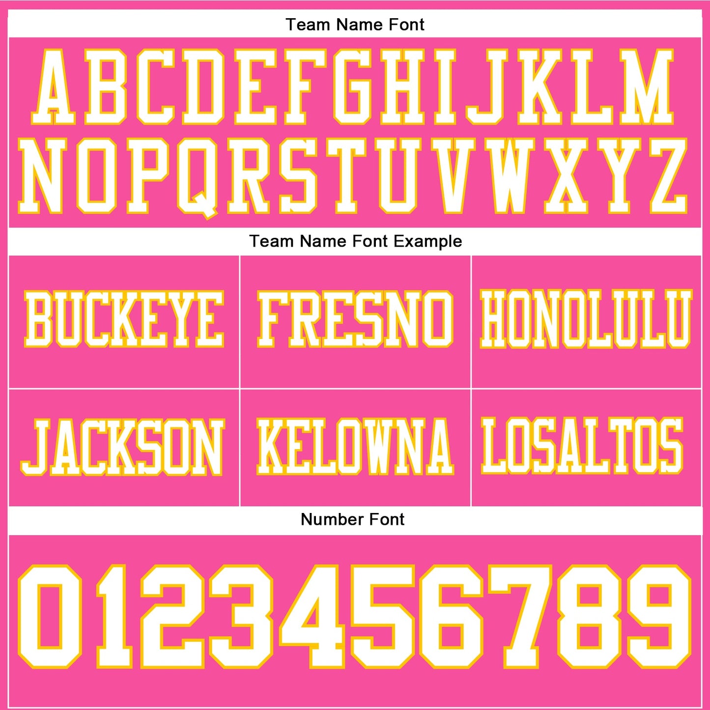 Custom Pink White-Yellow Authentic Football Jersey view 4