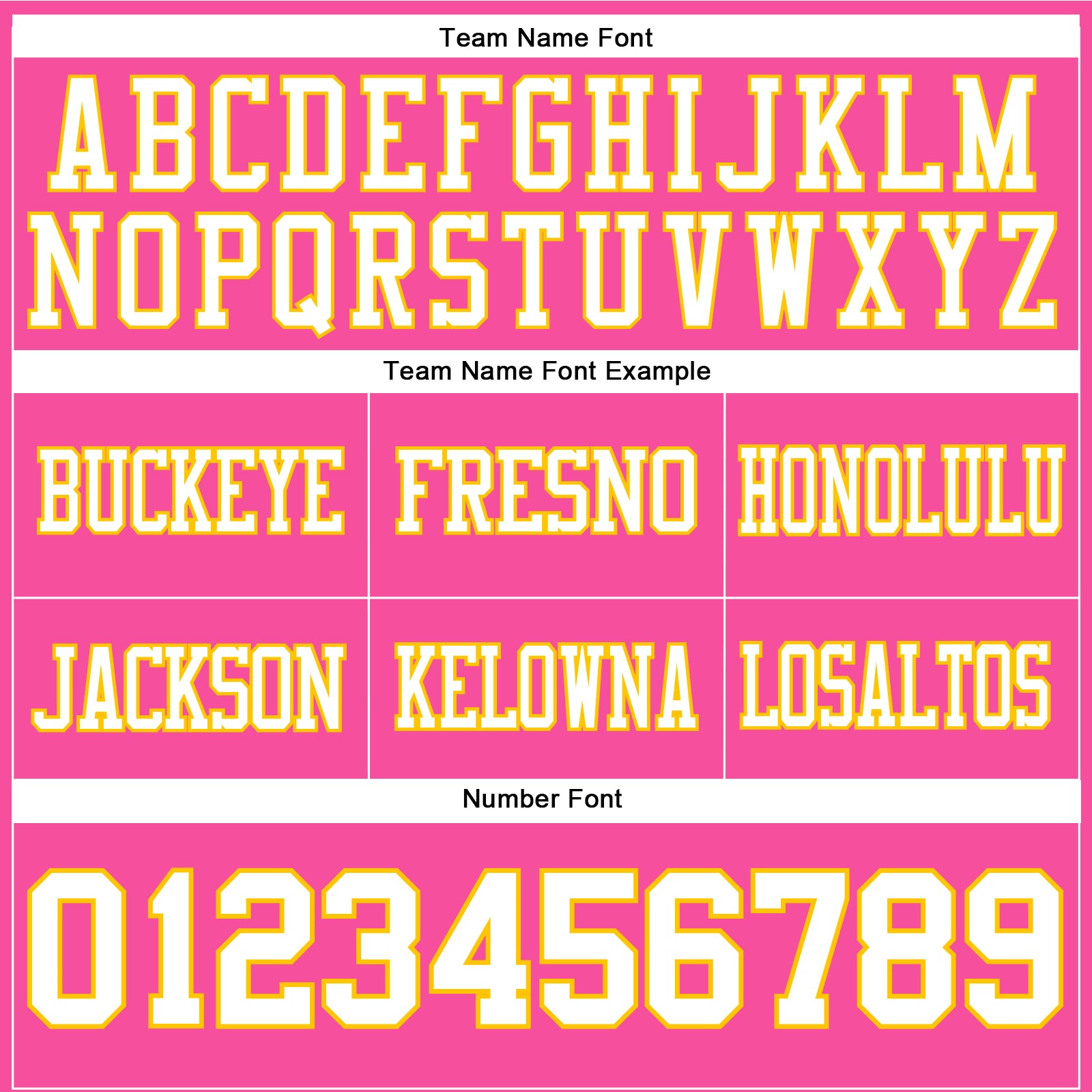 Custom Pink White-Yellow Authentic Football Jersey view 4
