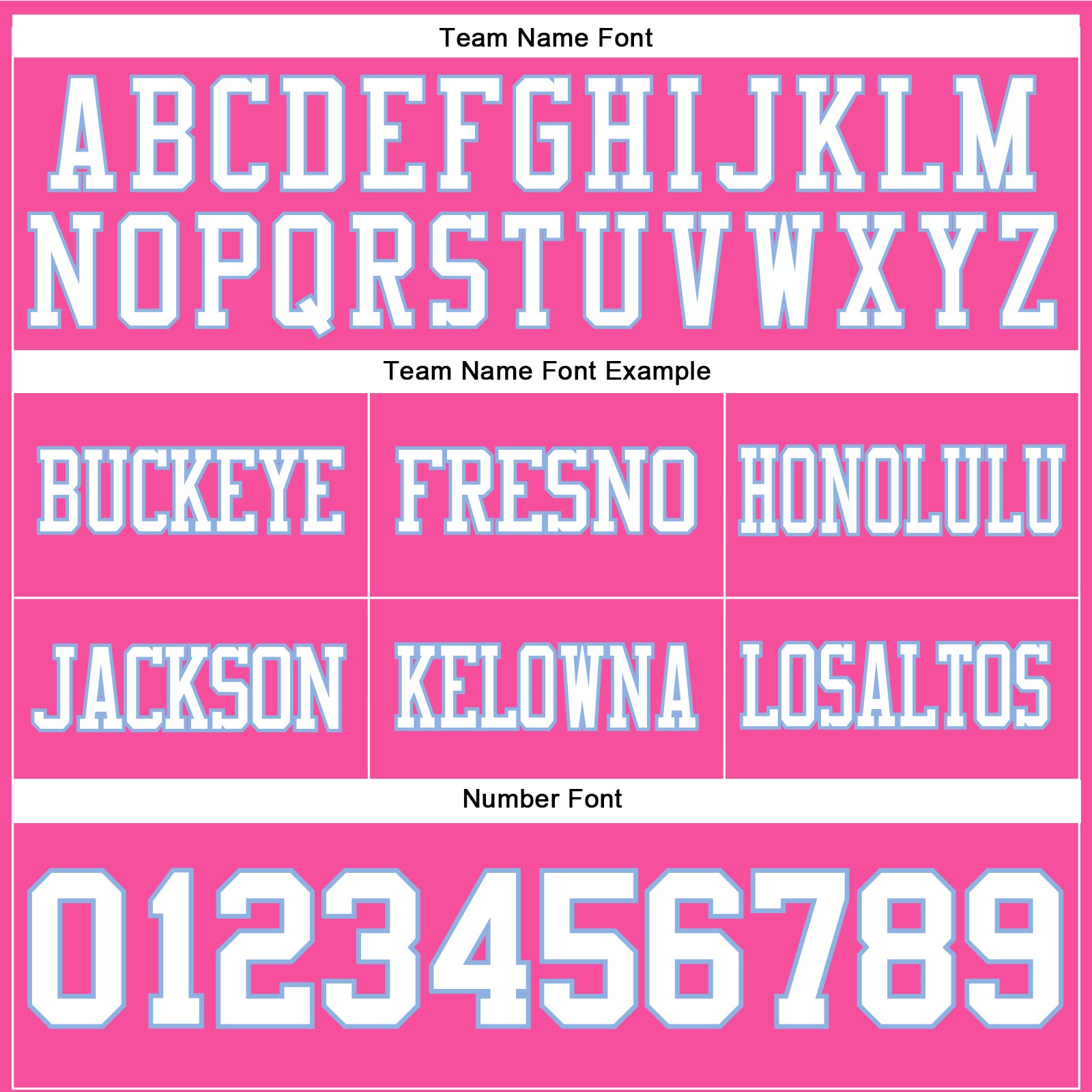 Custom Pink White-Light Blue Authentic Football Jersey view 4