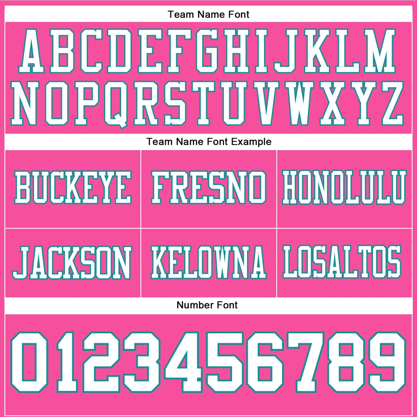 Custom Pink White-Teal Authentic Football Jersey view 4