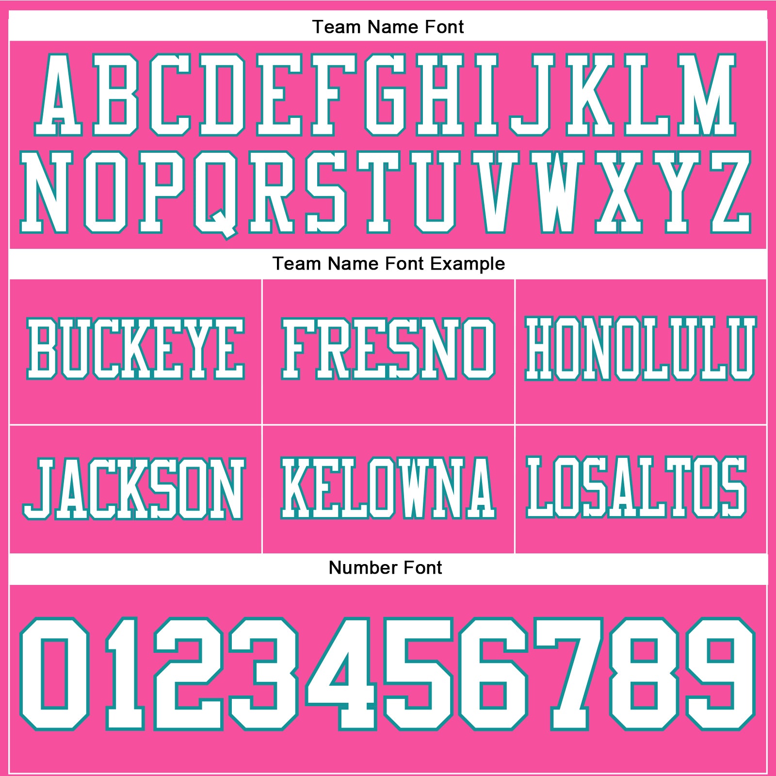 Custom Pink White-Teal Authentic Football Jersey view 4